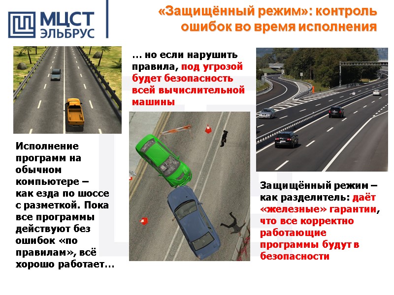 «Защищённый режим»: контроль ошибок во время исполнения Исполнение программ на обычном компьютере – 